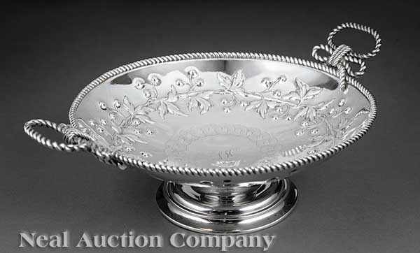 Appraisal: A Rare New Orleans Coin Silver Fruit Stand Christopf Christian