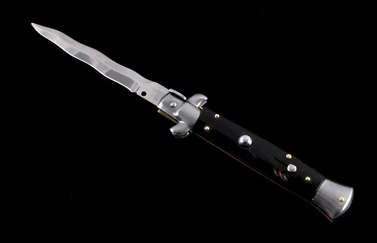 Appraisal: Frank Beltrame Italian Stiletto Kriss Switchblade This is a Frank