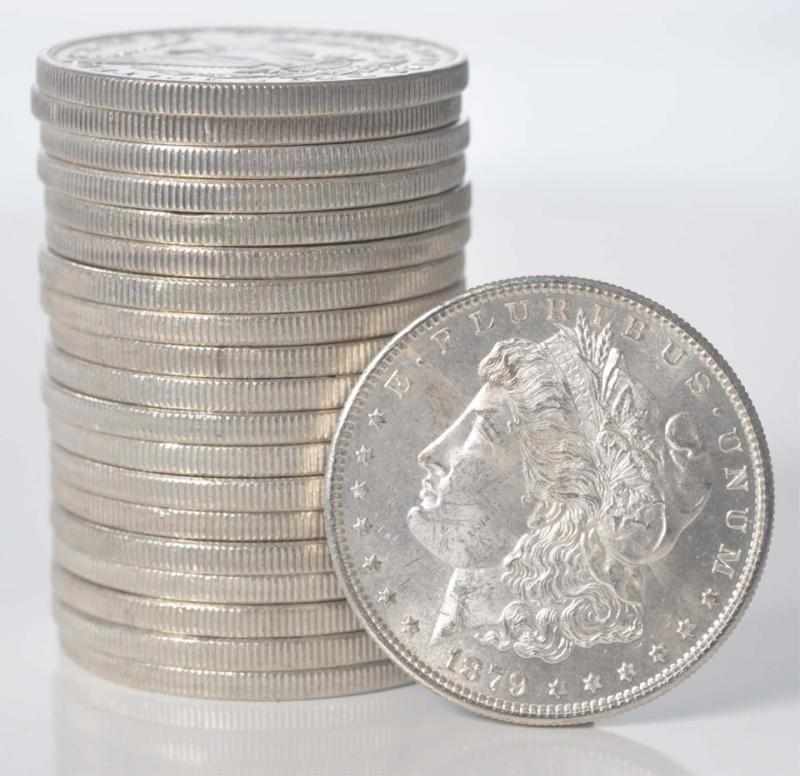 Appraisal: S Roll of Morgan Silver Dollars Description coins Choice BU