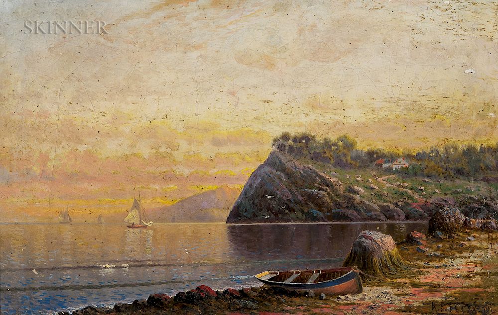 Appraisal: Kanute Edwin Felix American - Coastal Scene at Sunset Kanute