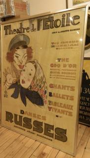 Appraisal: Poster- 'Theatre de l'Etoile Danses Russes'- lithographic poster in colors