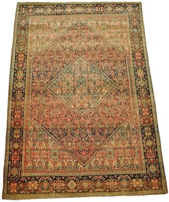 Appraisal: An Estate Small Bijar Area Carpet Low pile wool on