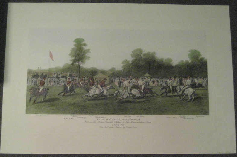 Appraisal: AFTER GEORGE EARL BRITISH - POLO MATCH AT HURLINGHAM BETWEEN