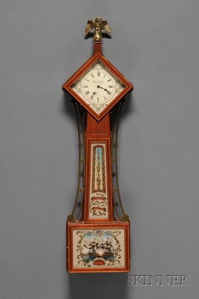 Appraisal: Miniature Diamond-Head Wall Clock by Wayne R Cline Bowling Green