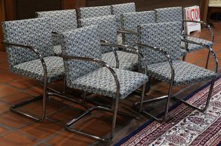 Appraisal: Lot of Knoll International Mies Van Der Rohe Brno chairs