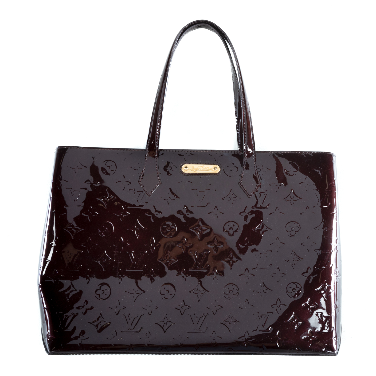 Appraisal: A LOUIS VUITTON VERNIS WILSHIRE GM An Amarante Empreinte Vernis