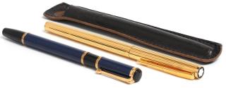 Appraisal: Pens by Montblanc Waterman The Montblanc gold-tone with a felt