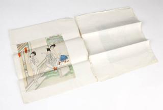 Appraisal: Collection of Chinese erotic paintings on silk Late Qing Dynasty