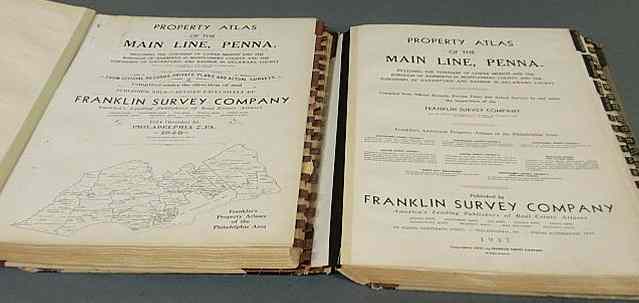 Appraisal: Two books- Property Atlas of the Main Line Penna one