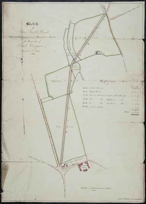 Appraisal: Hertfordshire - Johnson Edward surveyor of Hatfield Sketch of New