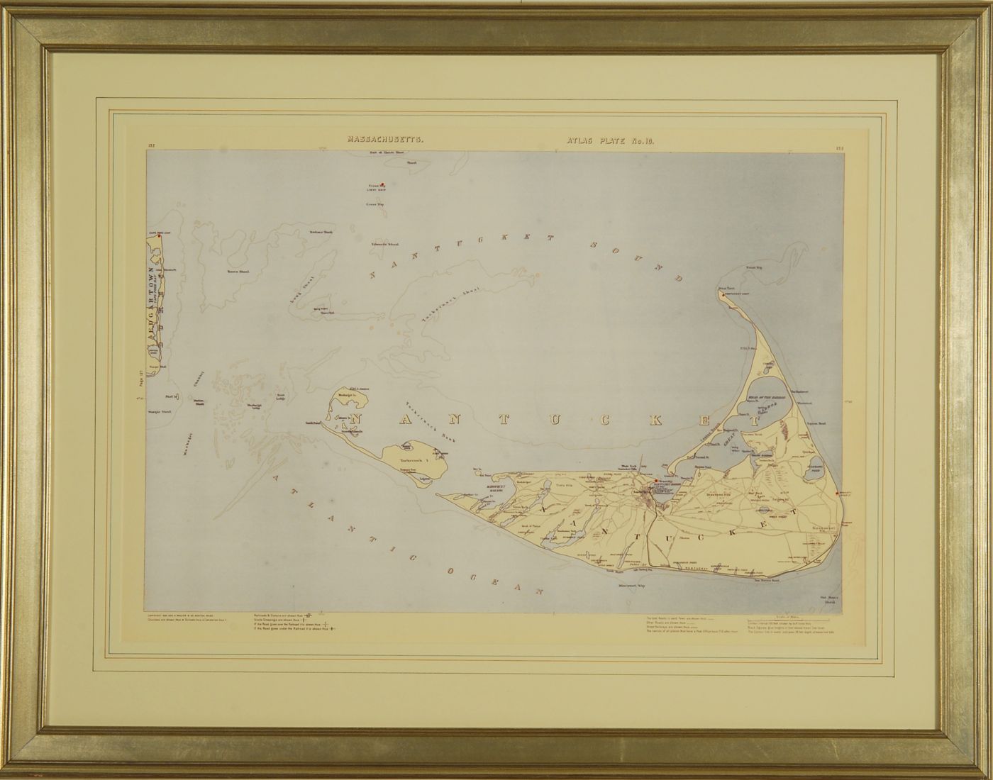 Appraisal: FRAMED COPY OF A MAP FROM THE WALKER'S ATLAS Plate