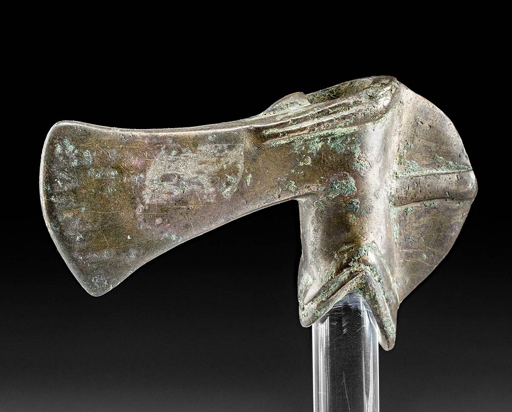 Appraisal: Fine Ancient Syrian Leaded-Bronze Axe Head Ancient Near East Syria