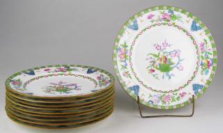 Appraisal: Mintons For Tiffany Co Bone China Dinner Plates with orientalist