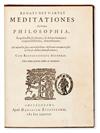 Appraisal: DESCARTES REN Meditationes de prima philosophia editio ultima prioribus auctior