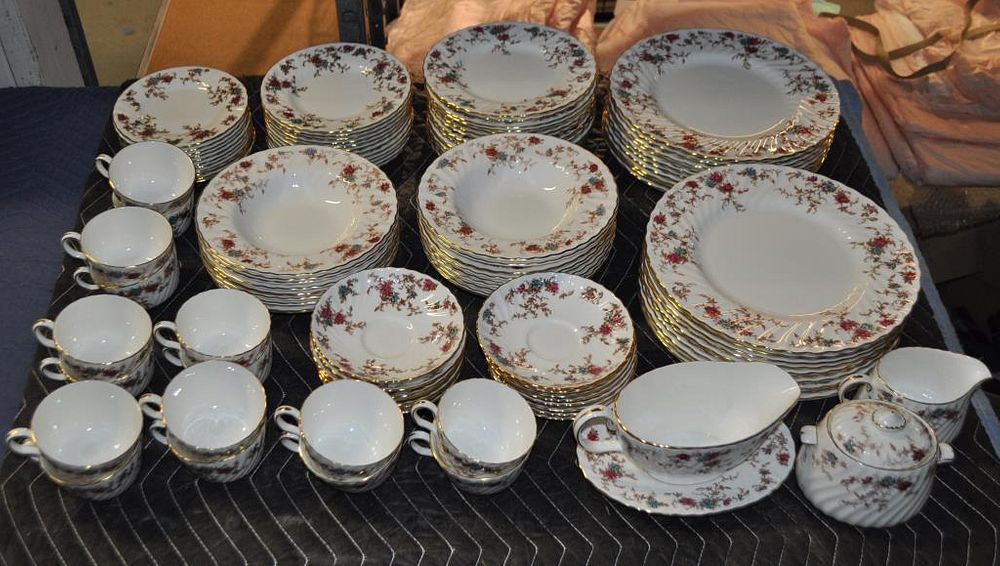 Appraisal: Extensive Minton Porcelain Service in the Ancestral pattern Comprising dinner