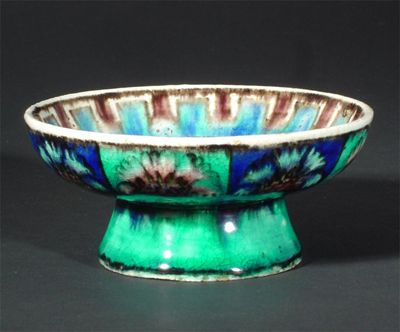 Appraisal: A William De Morgan Persian pedestal bowl by Charles Passenger