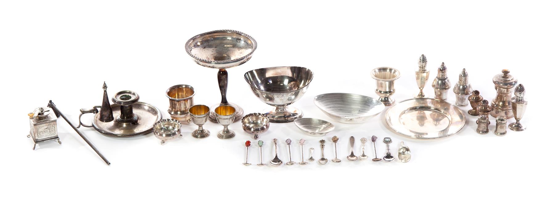 Appraisal: GROUP OF STERLING AND SILVER PLATE American and European th