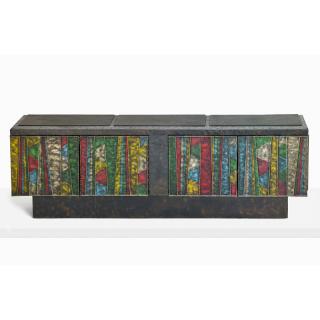 Appraisal: PAUL EVANS Deep Relief cabinet PAUL EVANS - PAUL EVANS