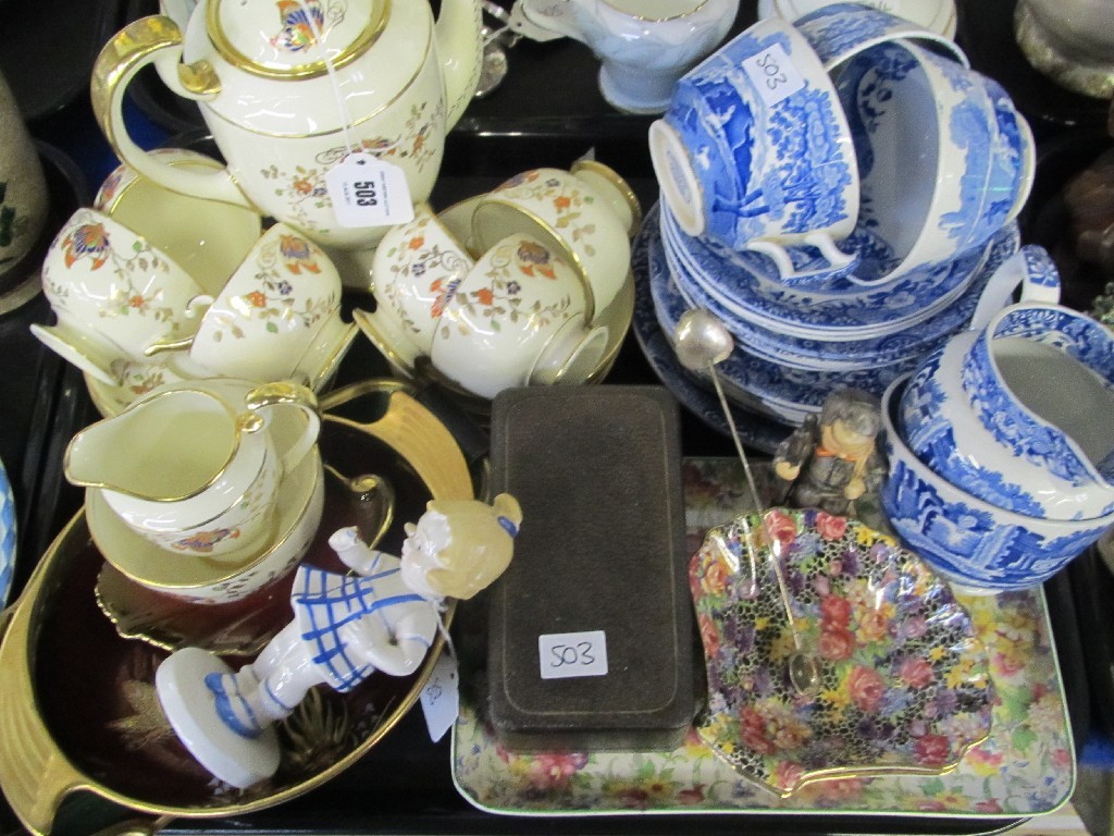 Appraisal: Grosvenor China coffee set various Spode Chintz etc