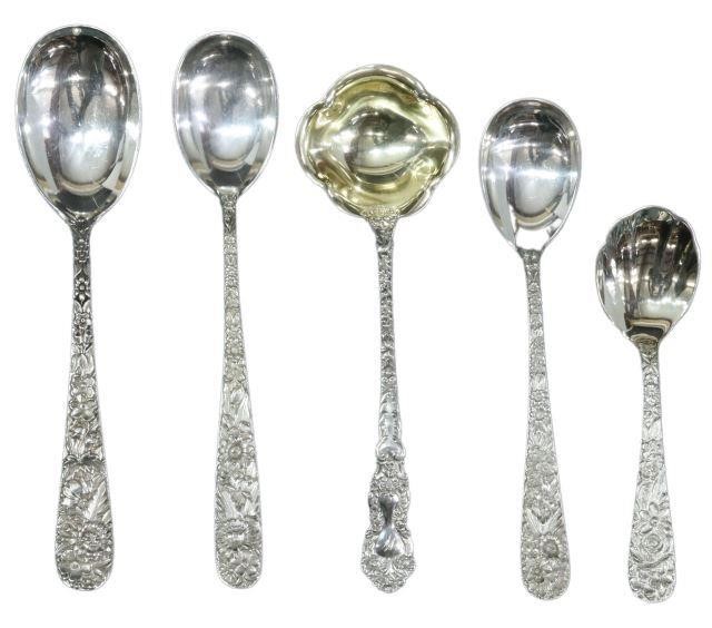 Appraisal: lot of American sterling silver serving flatware S Kirk Son