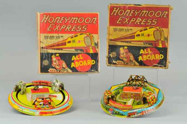 Appraisal: LOT OF TWO HONEYMOON EXPRESS GAMES Marx Toys both with