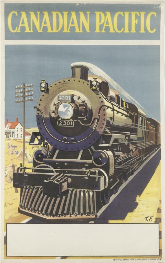 Appraisal: POSTER -Canadian Pacific Canadian Pacific Circa Color lithograph x cm