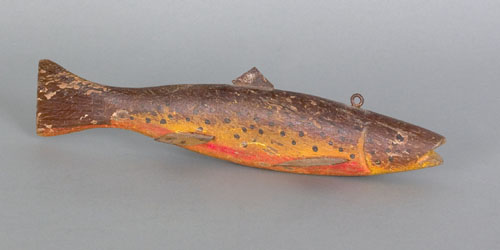 Appraisal: Trout decoy early th c l