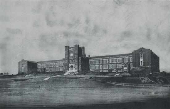 Appraisal: James Flett - Melbourne Boys High School etching and aquatint