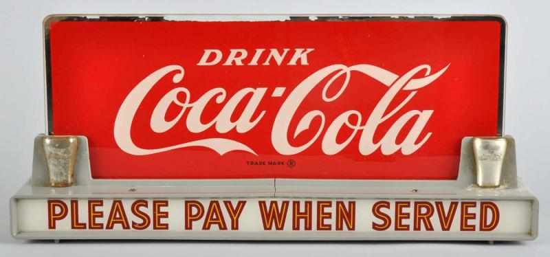 Appraisal: Price Bros Coca-Cola Counter Sign Description Not a commonly found