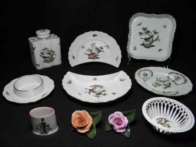 Appraisal: Lot of assorted Herend porcelain wares All pieces have a