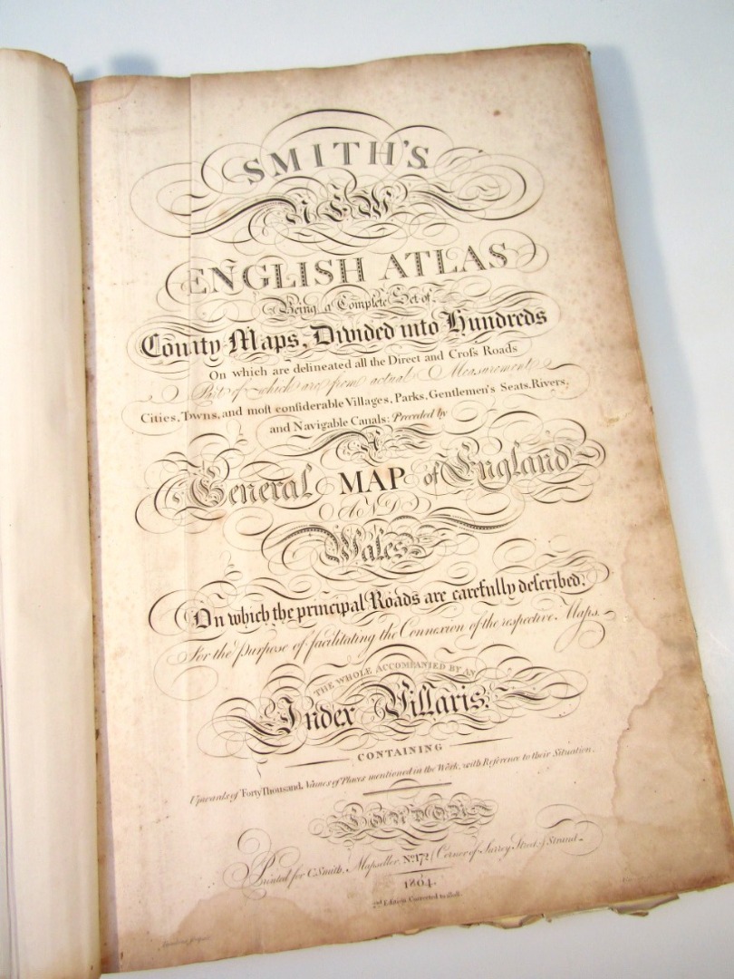 Appraisal: A Smiths English Atlas being a complete set of county