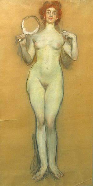 Appraisal: Attributed to Albert Beck Wenzell American - Standing female nude