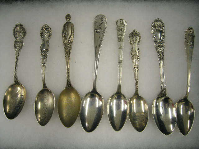 Appraisal: Sterling Silver Souvenir Spoons includes Asheville Graduatioin World's Fair more