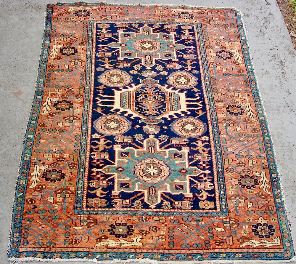 Appraisal: Vintage And Finely Hand Woven Heriz Karadja Rug From a