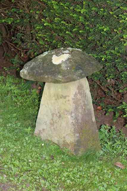 Appraisal: TWO SIMILAR SANDSTONE STADDLE STONES with square tops and spreading