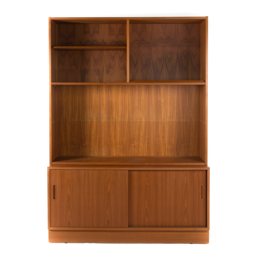 Appraisal: Danish Modern teakwood bookcase Hundevad Co Ulfborg mid- th century