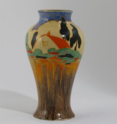 Appraisal: Delecia Salisbury' a rare Clarice Cliff Bizarre Meiping vase designed