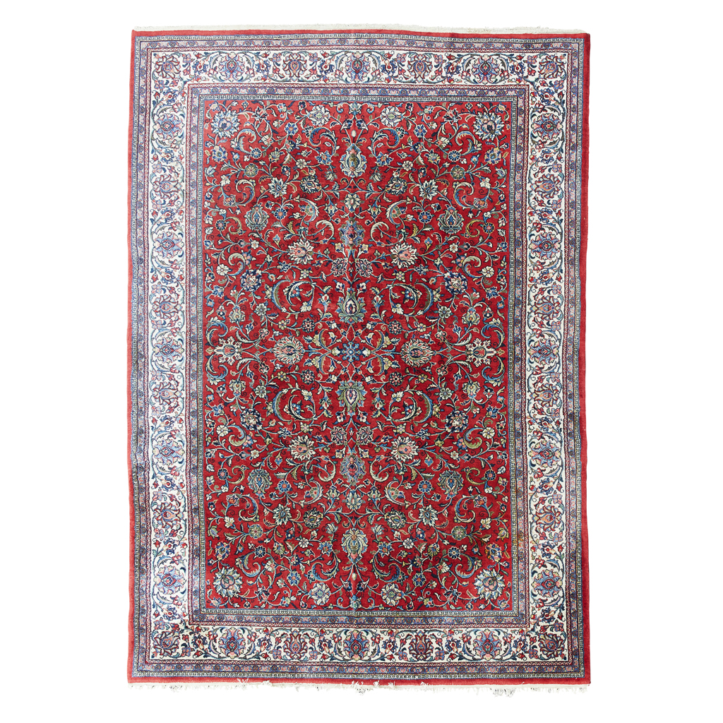 Appraisal: SAROUK CARPET WEST PERSIA MID LATE TH CENTURY the red