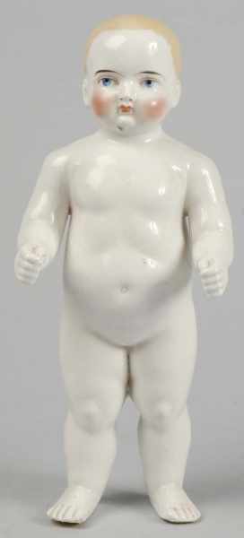 Appraisal: Sweet German China Frozen Charlie Bathing Doll Description Faint numbers