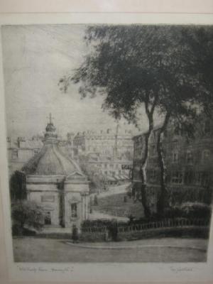 Appraisal: TOM WHITEHEAD b Old Pump Room Harrogate etching signed and