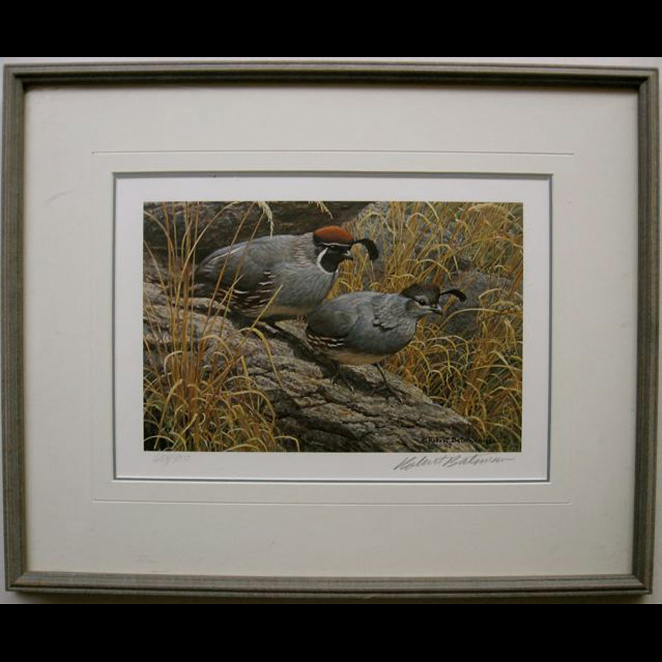 Appraisal: GAMBELS QUAIL PAIR CANADA GOOSE ROBERT BATEMAN - CANADIAN TWO