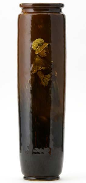 Appraisal: ROOKWOOD Unusual Standard Glaze vase with fine impasto painting of