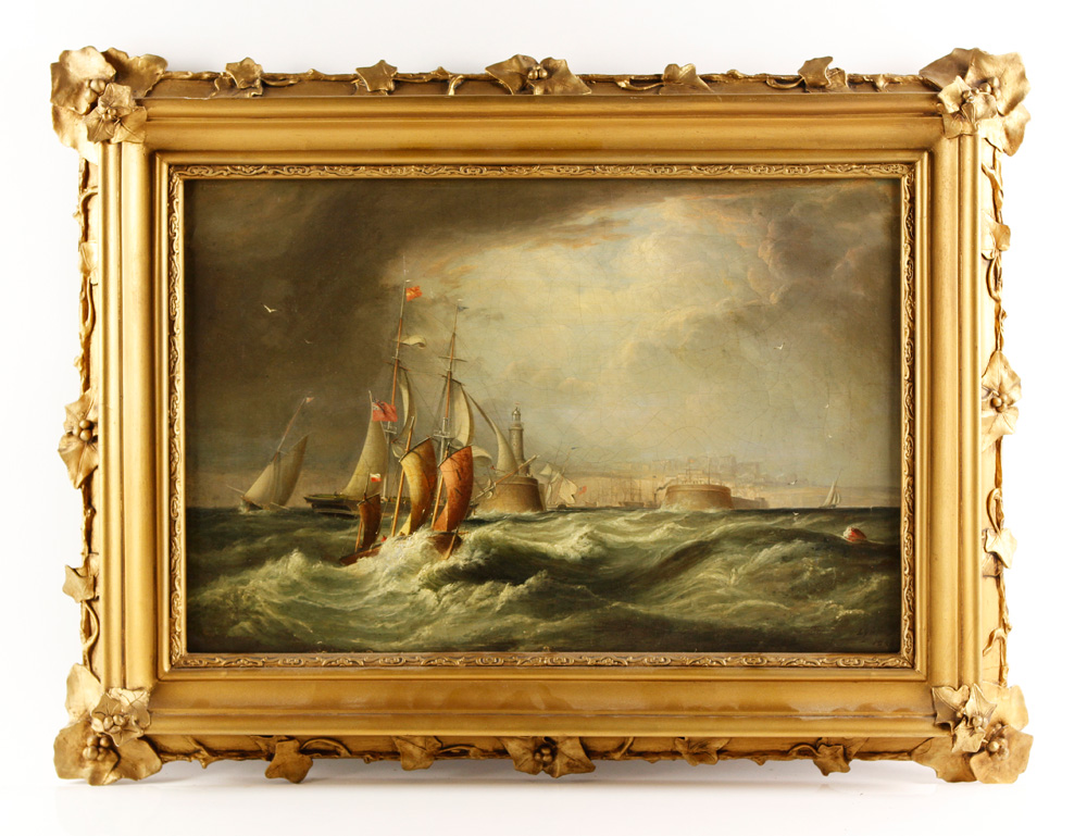 Appraisal: - Lynn Stormy Seascape O C John Lynn active -