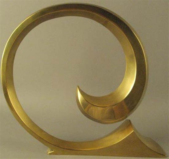 Appraisal: Brass Decorator Swirl Signed Sears -Made in Taiwan c s