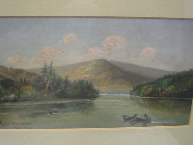 Appraisal: ASHER ROSSETTER ENGLISH SCHOOL TH CENTURY Mountain lake landscape with