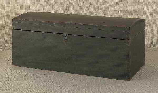 Appraisal: New England painted pine document box th c retaining its