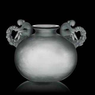 Appraisal: LALIQUE Bouchardon vase LALIQUE Bouchardon vase France des M p