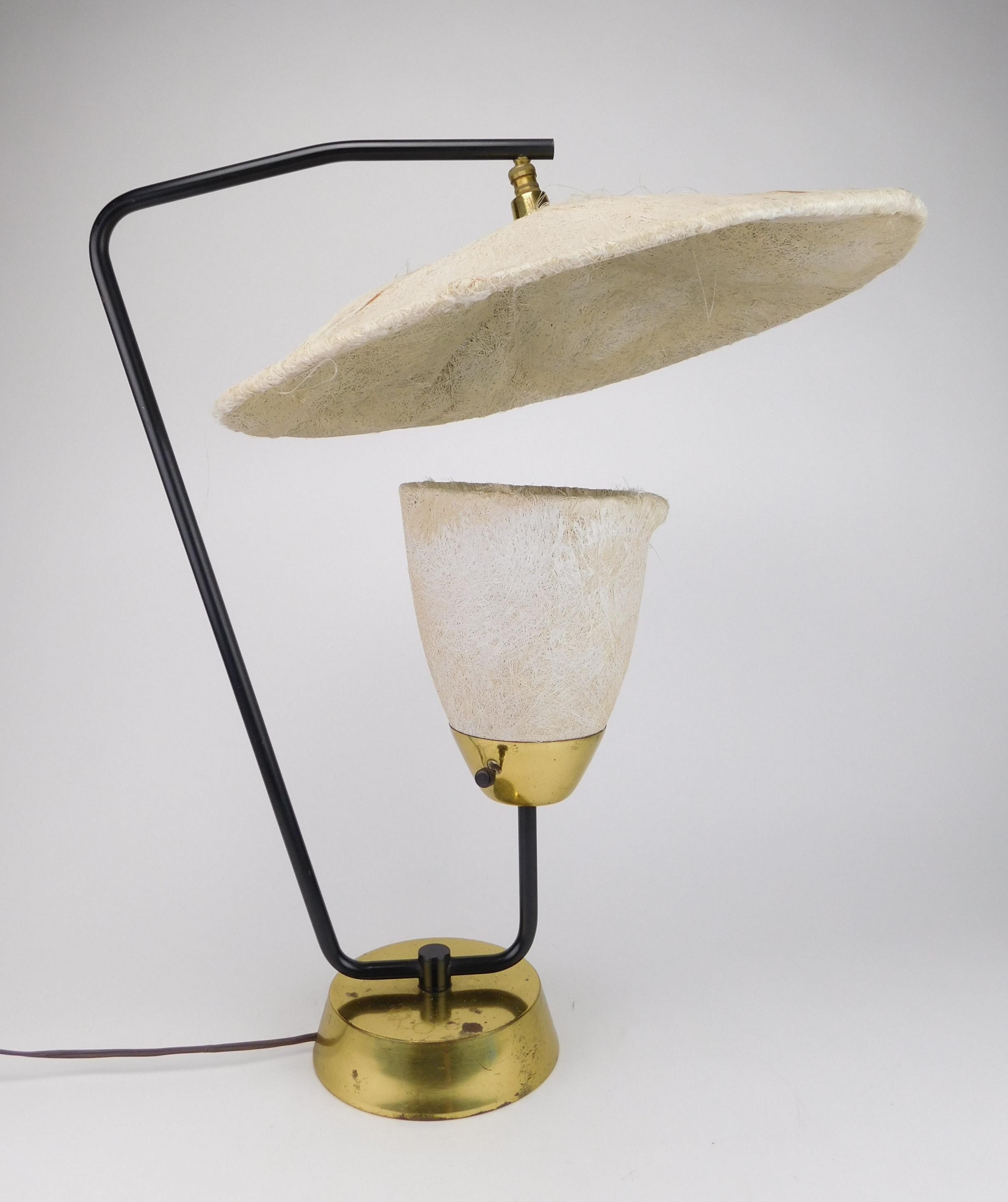 Appraisal: Mitchell Bobrick th st table lamp with spun fiberglass bulb