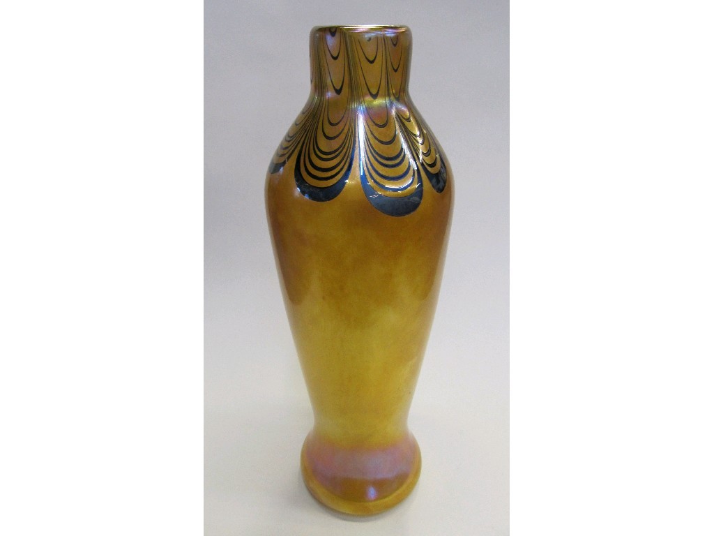 Appraisal: John Ditchfield Glasform vase signed to base and numbered