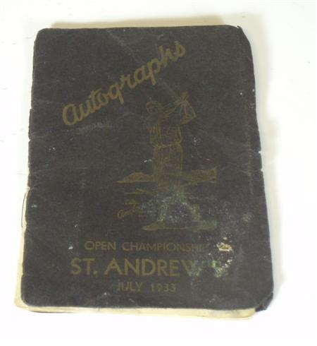 Appraisal: Golf Interest A Boy's Autograph booklet from the St Andrews